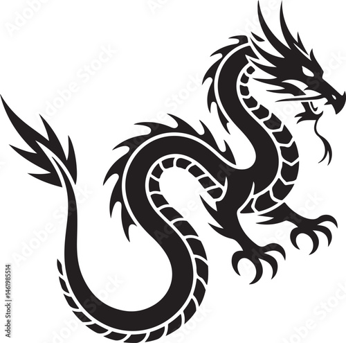 "Dragon Silhouette SVG – Fantasy Tribal Beast Clipart for DIY Crafts & Tattoos"

"Flying Dragon Outline – Mythical Creature Art for Shirts, Prints, and Logos"

"Black Dragon Silhouette PNG – Gothic Ve