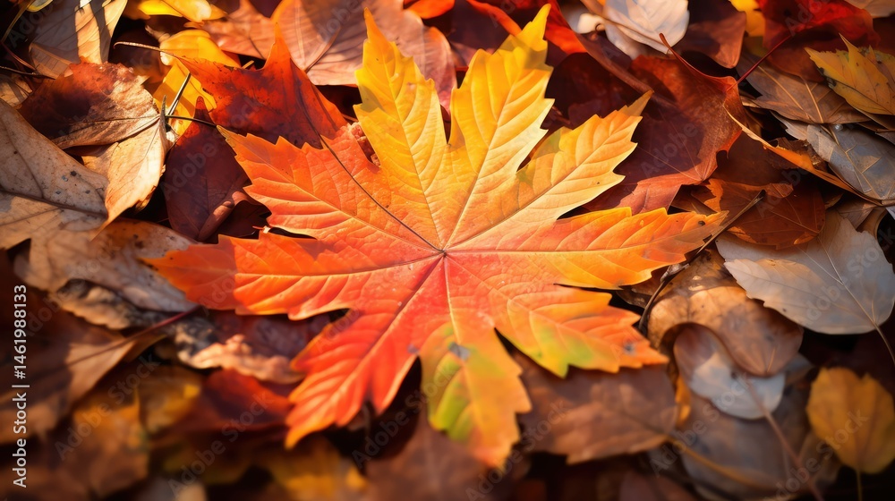 Fototapeta premium up leaf crest