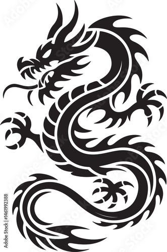 "Dragon Silhouette SVG – Fantasy Tribal Beast Clipart for DIY Crafts & Tattoos"

"Flying Dragon Outline – Mythical Creature Art for Shirts, Prints, and Logos"

"Black Dragon Silhouette PNG – Gothic Ve