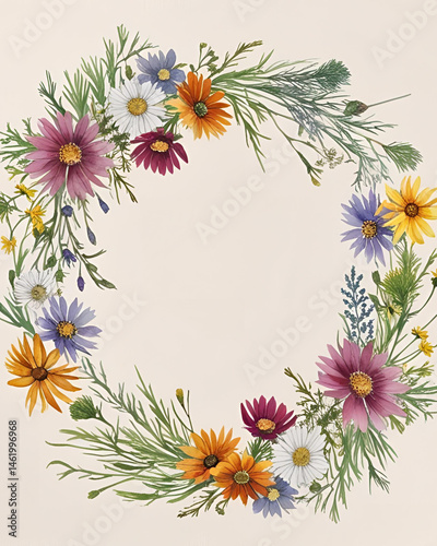 wildflowers, flower crown, floral, nature, boho, natural, bloom, petals, blossoms, headpiece, wreath, meadow, spring, summer, beauty, rustic, colorful, greenery, handmade, romantic, garden, outdoor, f