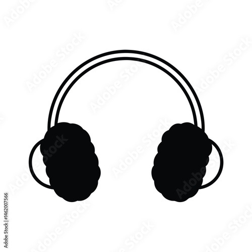 headphones on white background