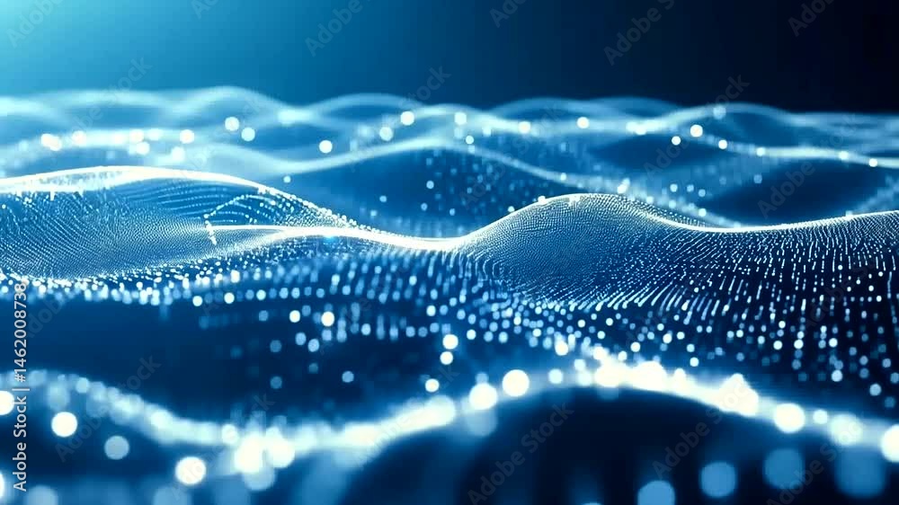 Abstract digital landscape of interconnected points Abstract digital landscape of interconnected points