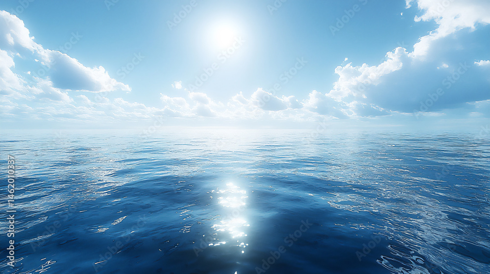 Fototapeta premium soft blue horizon,