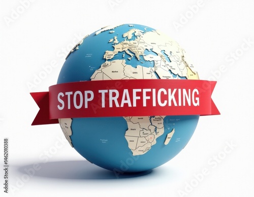 Stop Human Trafficking Global Awareness Campaign Image.