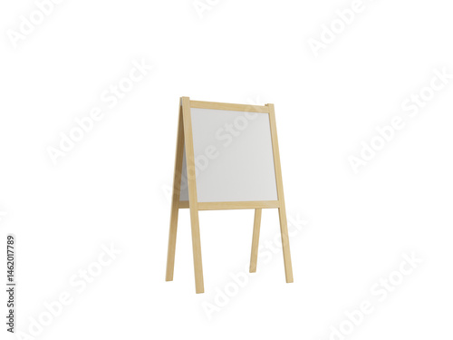 Advertising blank board isolated on transparent background