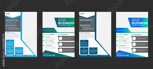 Business  Corporate City Background Business Book Cover Design Template Vector Brochure Flyer design Layout template Geometric shape Flyer.