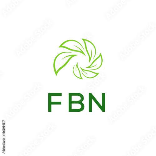 FBN Letter Initial Logo Design Vector Illustration
