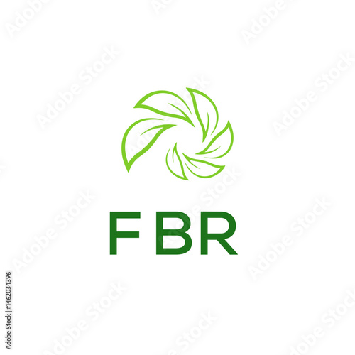 FBR three letter swoosh logo design vector template | monogram logo | abstract logo | wordmark logo | letter mark logo | business logo | brand logo | flat logo | minimalist logo