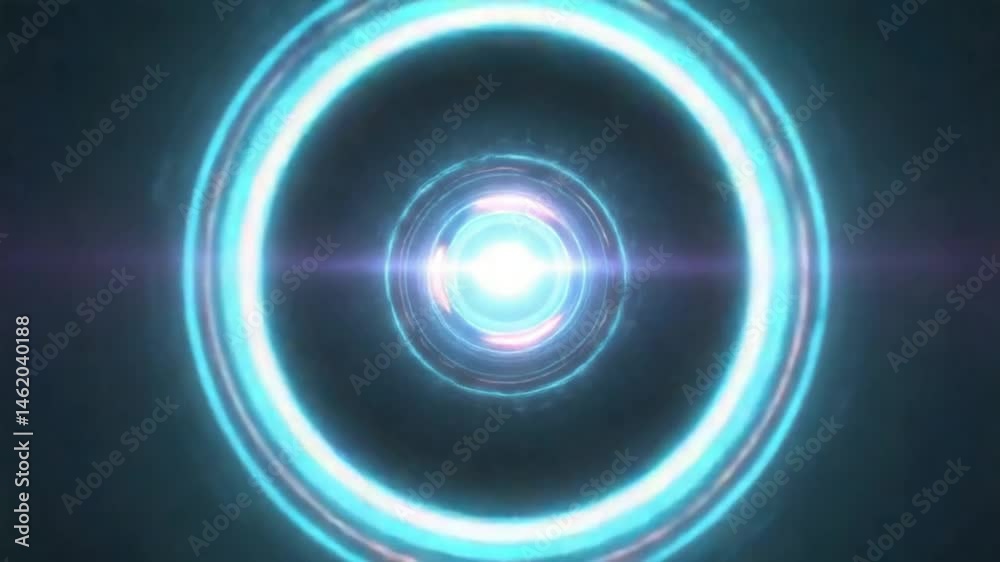 Abstract glowing circular patterns with vibrant colors, creating a dynamic visual effect
