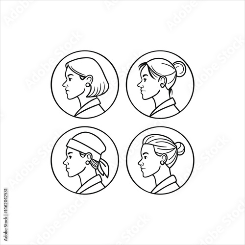 Avatar icons vector