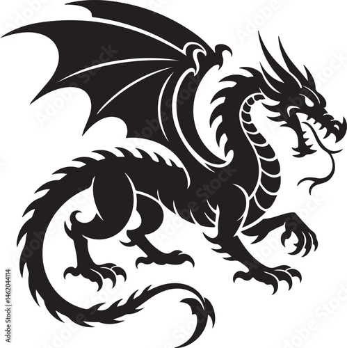 "Dragon Silhouette SVG – Fantasy Tribal Beast Clipart for DIY Crafts & Tattoos"

"Flying Dragon Outline – Mythical Creature Art for Shirts, Prints, and Logos"

"Black Dragon Silhouette PNG – Gothic Ve