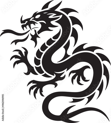 "Dragon Silhouette SVG – Fantasy Tribal Beast Clipart for DIY Crafts & Tattoos"

"Flying Dragon Outline – Mythical Creature Art for Shirts, Prints, and Logos"

"Black Dragon Silhouette PNG – Gothic Ve