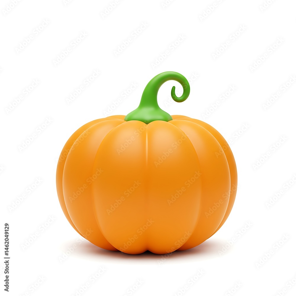 Obraz premium Smooth cartoon harvest pumpkin