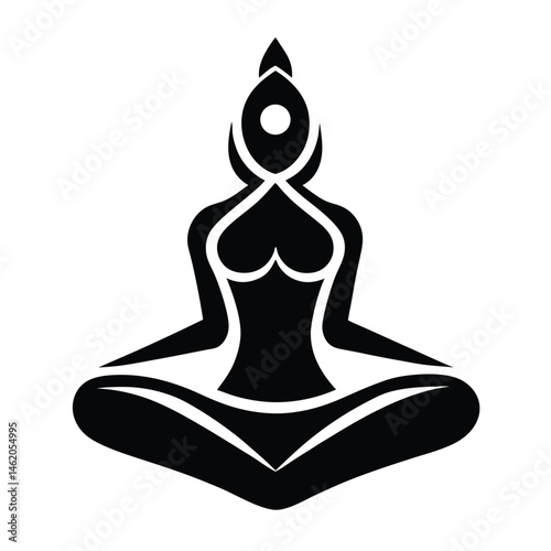 Serene Yoga Pose Find Inner Peace Through Meditation
