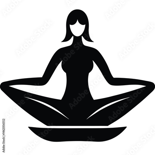 Find Inner Peace Woman Meditating in Lotus Position