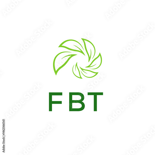 FBT Letter Initial Logo Design Template Vector Illustration