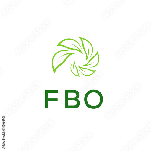 FBO Letter Initial Logo Design Template Vector Illustration