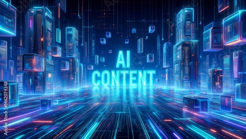AI content concept.