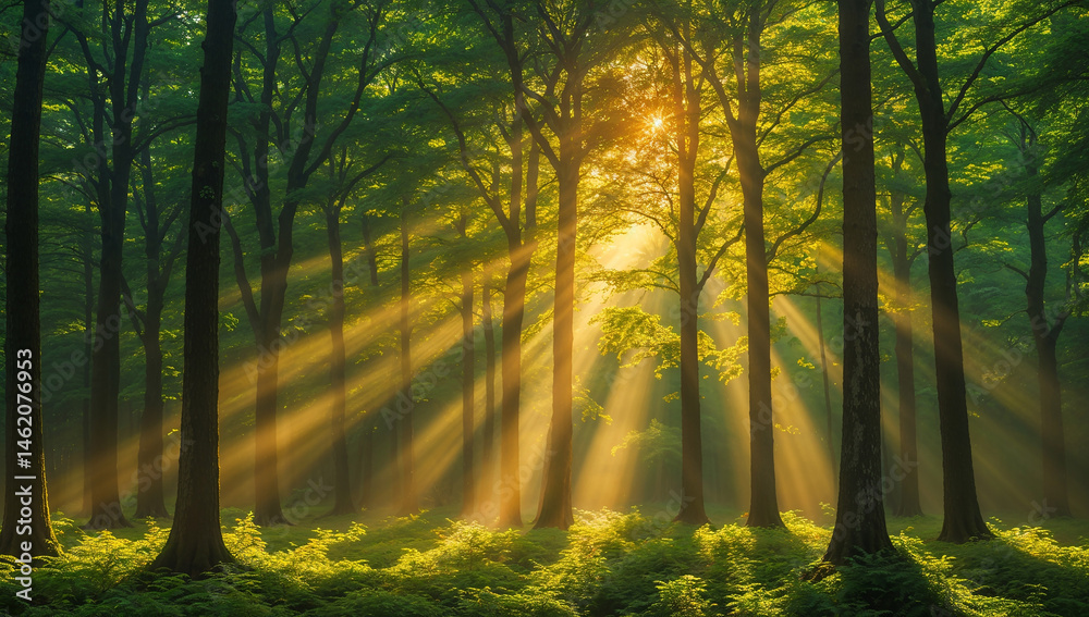 Fototapeta premium morning in the forest