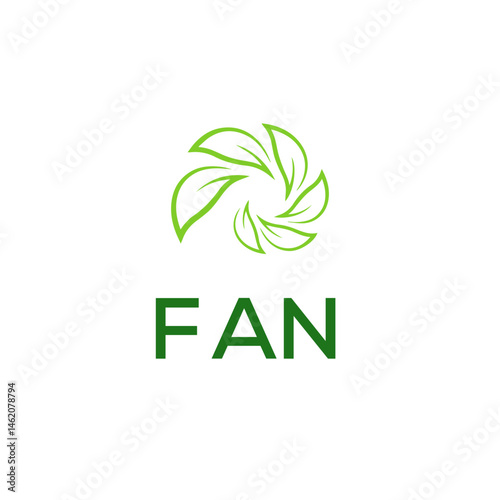 FAN Letter Initial Logo Design Template Vector Illustration