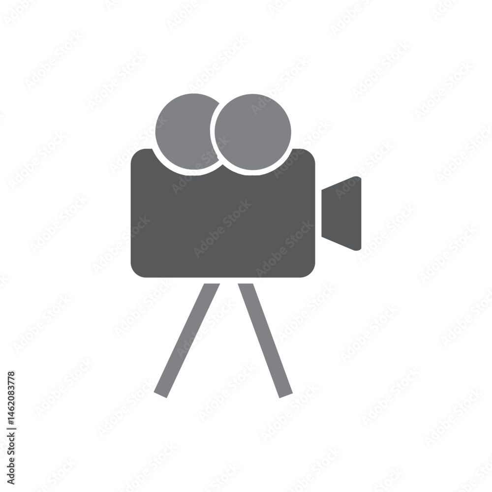 movie camera color icon movie camera color icon