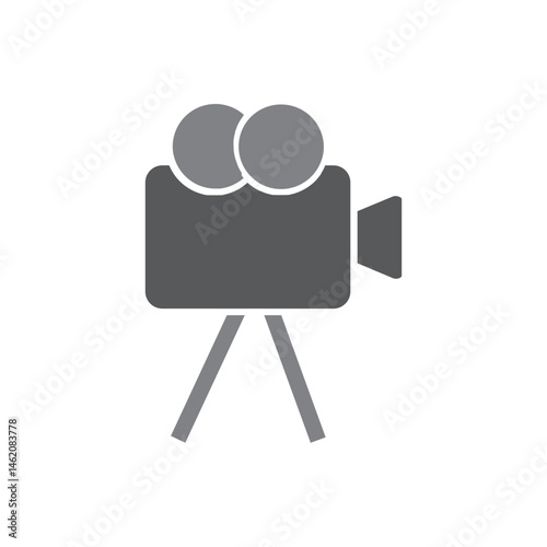 movie camera color icon
