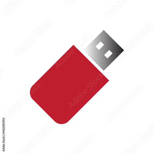 usb flash memory color icon