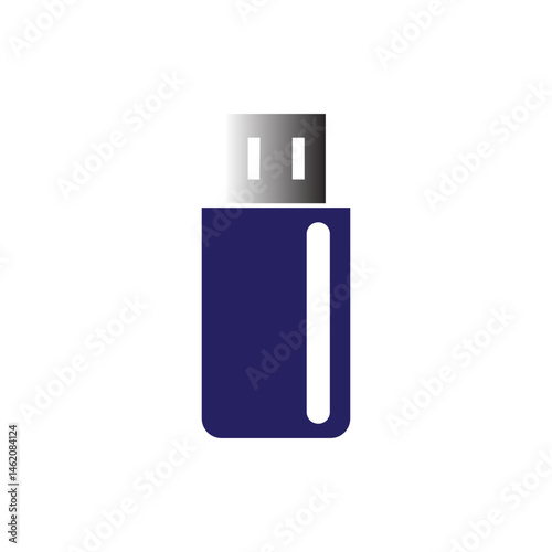 usb flash memory color icon