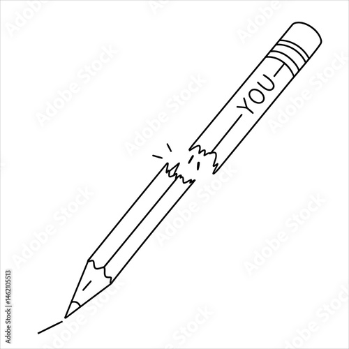 Broken Pencil Tattoo Design A Symbolic Representation of Creativity and Self-Expression