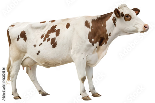 Milk dairy cow on Transparent background