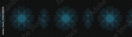 Panorama Abstract Light Electronic Lines on Blue Technology Background,comic and Motion concept design,vector.