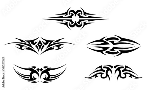 Tribal Tattoo Designs A Collection of Unique Black Ink Tattoo Art