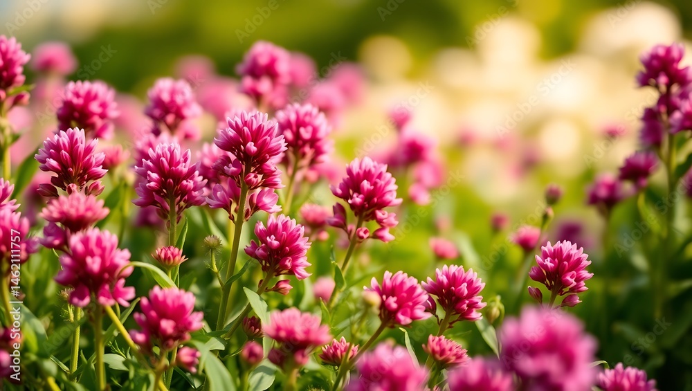 Beautiful Pink clover field background image Beautiful Pink clover field background image