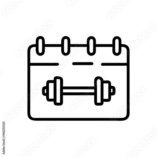 Workout plan schedule with weights highlighted for fitness enthusiasts to follow daily routines and achieve goals