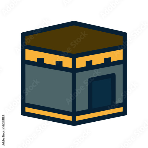 Iconic structure of Kaaba in Mecca serves as a focal point for millions of pilgrims during spiritual journeys every year