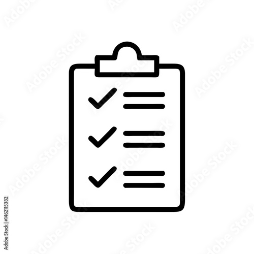 Checklist tool on a clipboard being used for task management in an office environment