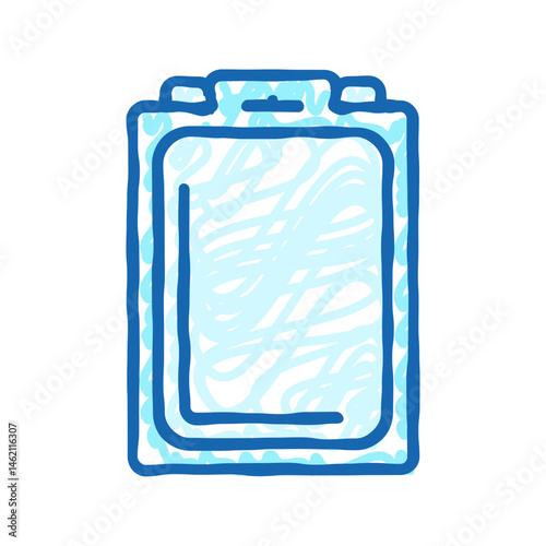 clamshell package plastic package icon doodle illustration