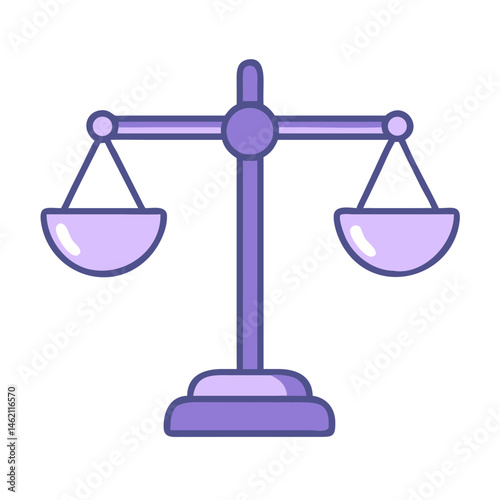 Balanced scales represent justice and fairness in legal matters