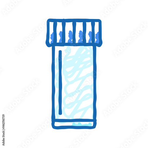 vial plastic package icon doodle illustration