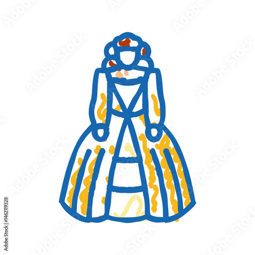 sci fi cosplay icon doodle illustration