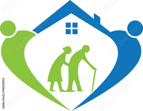 Elderly Care and Community Support Logo