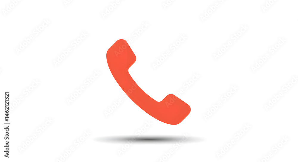 Phone receiver red call contact Phone receiver red call contact