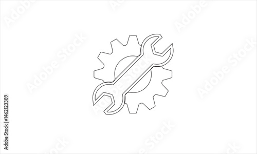 vector illustration of an head