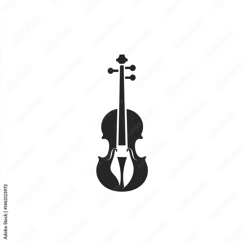 Fototapeta premium Silhouette of a Violin