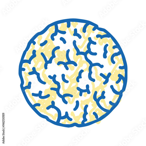 rice cakes snack food icon doodle illustration