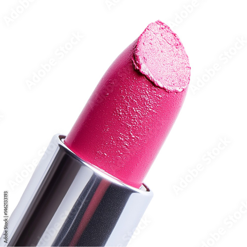 Stunning Pink Lipstick Makeup CloseUp isolated on transparent background