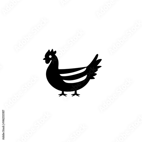 rooster isolated on white