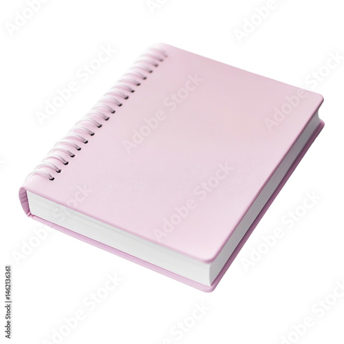 Pink Spiral Notebook Stationery Diary Planner Journal Writing isolated on transparent background