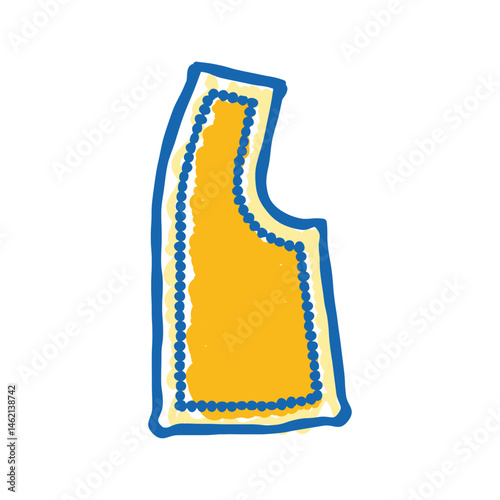 garment tag dressmaking fashion icon doodle illustration