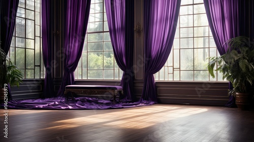 luxurious royal purple fabric